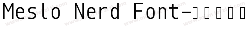 Meslo Nerd Font字体转换